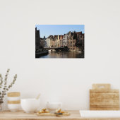 ベルギーのゲントのコーンレイで冬 ポスター (キッチン)