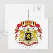 ベルギーのコート・オブ・アームズ ポストカード (正面/裏面)