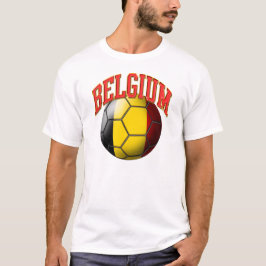 ベルギーのサッカーボールのTシャツ Tシャツ