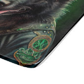 ベルギーのシェパードが自転車を運転する聖パトリックの日 カッティングボード (角)