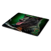 ベルギーのシェパードが自転車を運転する聖パトリックの日 カッティングボード (角)