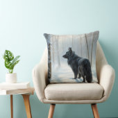 ベルギーのシェプドッグが雪のクリスマスを過ごした クッション (椅子)