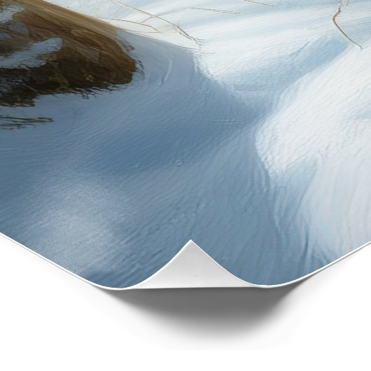 ベルギーのシェプドッグが雪のクリスマスを過ごした ポスター (コーナー)