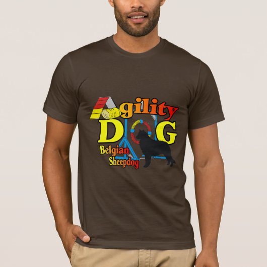 ベルギーのシープドッグの敏捷性シャツギフト Tシャツ (正面)