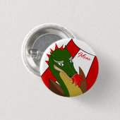 ベルギーのダカスのドラゴン 缶バッジ (正面&裏面)