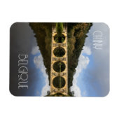 ベルギーのチニーにある聖ニコラス橋 マグネット (横)