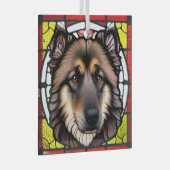 ベルギーのテルブレン「ステンドグラス」 ガラスオーナメント (正面右)