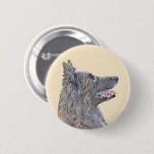 ベルギーのテーベルン絵画 - かわいいオリジナルドッグアート 缶バッジ (正面&裏面)