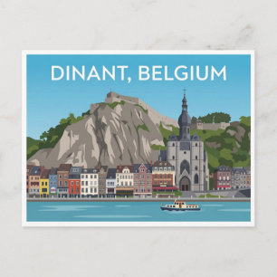 ベルギーのディナン旅行絵葉書 ポストカード