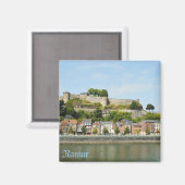 ベルギーのナミュールに城塞 マグネット (正面/裏面)