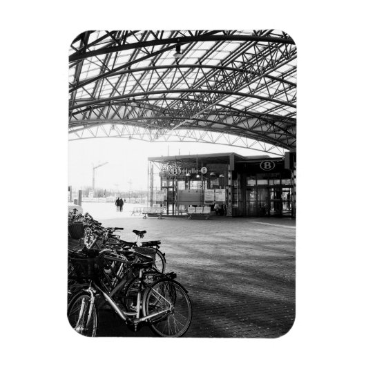 ベルギーのハレ駅 マグネット (縦)