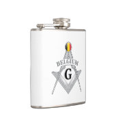 ベルギーのフリーメイソン記号 フラスク (右)