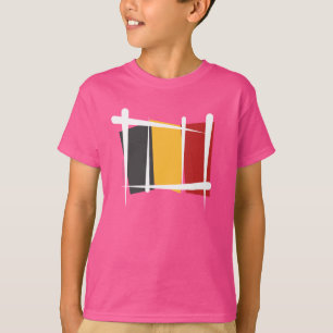 ベルギーのブラシの旗 Tシャツ