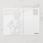 ベルギーのブリュッセルにあるManneken Pis ポストカード (裏面)