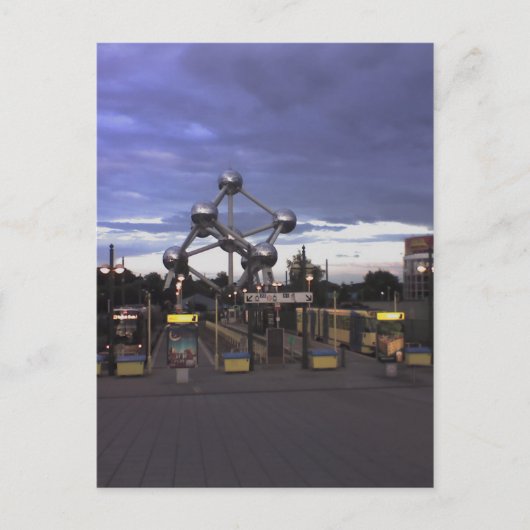 ベルギーのブリュッセルにあるThe Atomium ポストカード (正面)