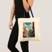 ベルギーのブルージュのイラスト トートバッグ (正面(商品))