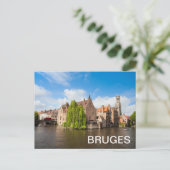 ベルギーのブルージュの古い家 ポストカード (スタンド正面)