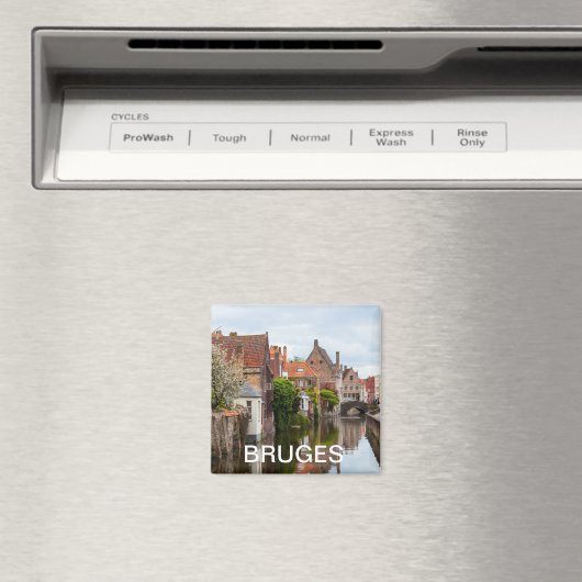 ベルギーのブルージュの古い家 マグネット (インサイチュ (食洗機))