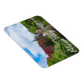 ベルギーのブルージュの湖の近くの小さな城 マグネット (右側)