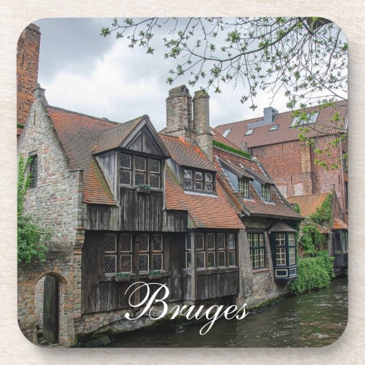 ベルギーのブルージュ旧市街 コースター (正面)