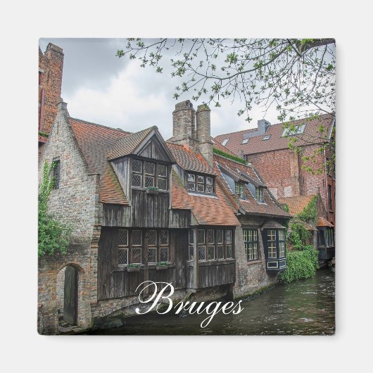 ベルギーのブルージュ旧市街 マグネット (正面)