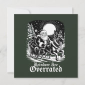 ベルギーのマリノアのクリスマスツリーの鹿は過大評価されている シーズンカード (正面)