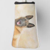 ベルギーのマリノア絵画ズ-かわいいオリジナルのドッグアート ゴルフヘッドカバー (回転90)