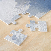 ベルギーのマリノイがスレッジに乗って雪を楽しむクリスマス ジグソーパズル (側面)