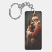 ベルギーのマリノイとサンタクロースフェスティバルクリスマス キーホルダー (正面左)