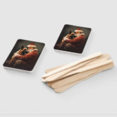 ベルギーのマリノイとサンタクロースフェスティバルクリスマス ハンドファン (組立なし)