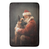 ベルギーのマリノイとサンタクロースフェスティバルクリスマス バスマット (正面縦)