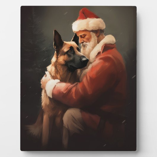 ベルギーのマリノイとサンタクロースフェスティバルクリスマス フォトプラーク (正面)