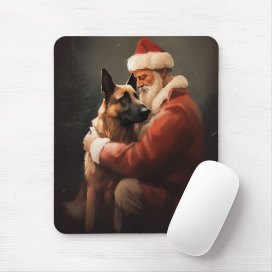 ベルギーのマリノイとサンタクロースフェスティバルクリスマス マウスパッド (マウス)