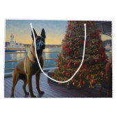 ベルギーのマリノイのクリスマスクルーズ：ポーソウルホリデー ラージペーパーバッグ (裏面)