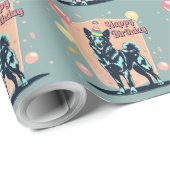 ベルギーのマリノイカラフルス犬 ラッピングペーパー (ロールコーナー)