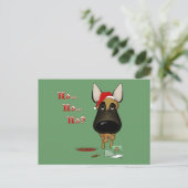 ベルギーのマリノイスのクリスマス – ホホホホ??? シーズンポストカード (スタンド正面)