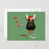 ベルギーのマリノイスのクリスマス – ホホホホ??? シーズンポストカード (正面/裏面)