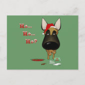 ベルギーのマリノイスのクリスマス – ホホホホ??? シーズンポストカード (正面)