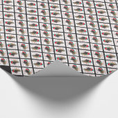 ベルギーのマリノイスサンタポーズ;サンタベルギーマリノイス ラッピングペーパー (角)