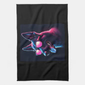 ベルギーのマリノイスドッグズベルギーのマリノイスTシャツ キッチンタオル (縦)