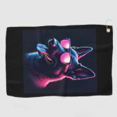 ベルギーのマリノイスドッグズベルギーのマリノイスTシャツ ゴルフタオル (横)