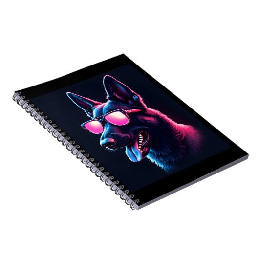 ベルギーのマリノイスドッグズベルギーのマリノイスTシャツ ノートブック (右側)