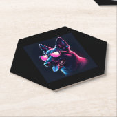 ベルギーのマリノイスドッグズベルギーのマリノイスTシャツ ペーパーコースター (アングル)