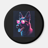 ベルギーのマリノイスドッグズベルギーのマリノイスTシャツ マグネット (正面)