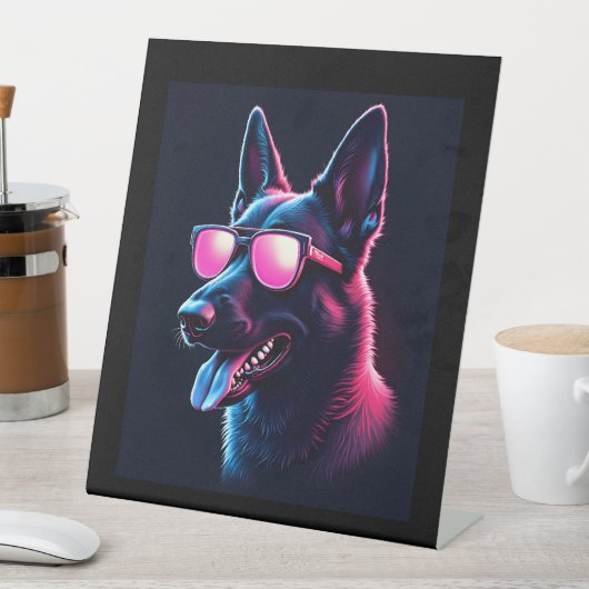 ベルギーのマリノイスドッグズベルギーのマリノイスTシャツ 台座サイン (インサイチュ)