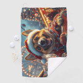 ベルギーのマリノイスドッグローラーコースタークリスマス ゴルフタオル (インサイチュ)