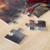 ベルギーのマリノイスドッグローラーコースタークリスマス ジグソーパズル (側面)