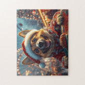 ベルギーのマリノイスドッグローラーコースタークリスマス ジグソーパズル (縦)