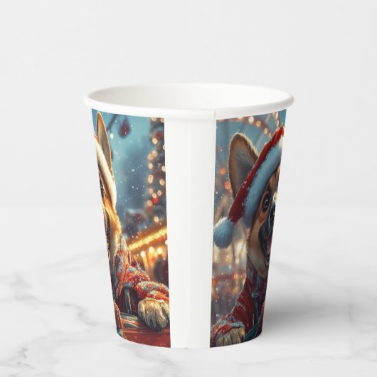 ベルギーのマリノイスドッグローラーコースタークリスマス 紙コップ (右)