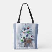 ベルギーのマリノイス・クリスマス トートバッグ (裏面)